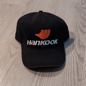 NWOT HANKOOK Black & Orange Embroidered Logo Baseball Cap
